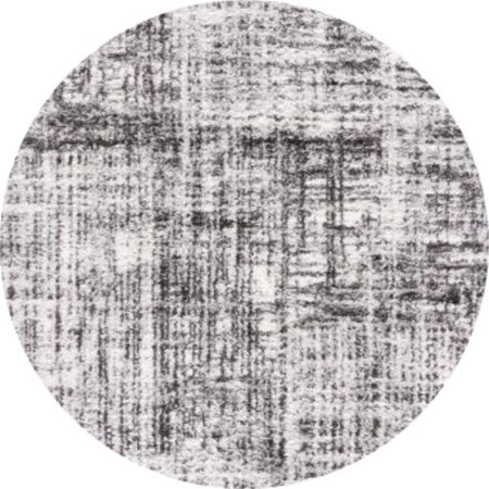 Safavieh 7 x 7 ft. Berber Shag Contemporary Round Power Loomed Rug; Grey & Dark Grey BER569F-7R